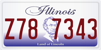 IL license plate Z787343