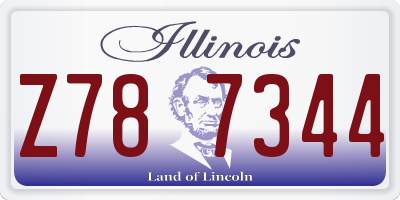 IL license plate Z787344