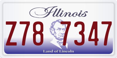 IL license plate Z787347