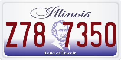 IL license plate Z787350