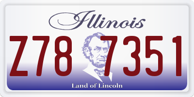 IL license plate Z787351