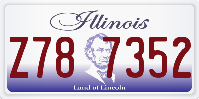 IL license plate Z787352