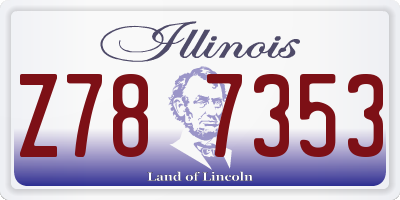IL license plate Z787353