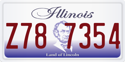 IL license plate Z787354