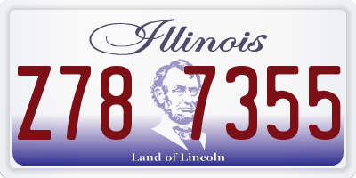 IL license plate Z787355