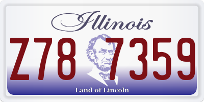 IL license plate Z787359