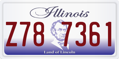 IL license plate Z787361