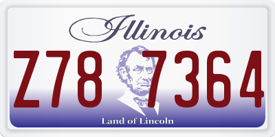 IL license plate Z787364