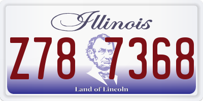 IL license plate Z787368