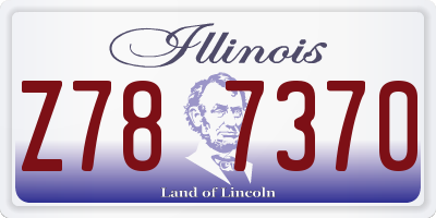 IL license plate Z787370