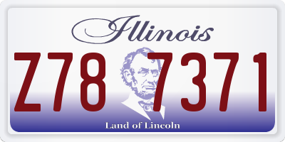 IL license plate Z787371