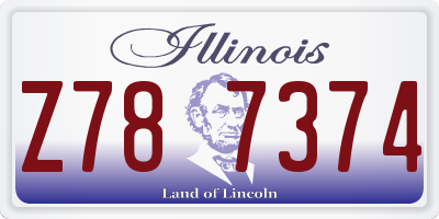 IL license plate Z787374