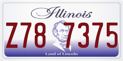 IL license plate Z787375