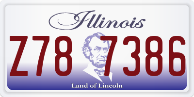IL license plate Z787386