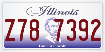 IL license plate Z787392