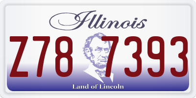 IL license plate Z787393