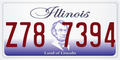 IL license plate Z787394