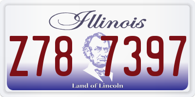 IL license plate Z787397