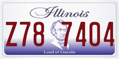 IL license plate Z787404