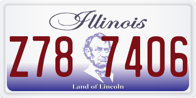 IL license plate Z787406