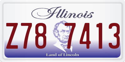 IL license plate Z787413