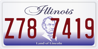 IL license plate Z787419