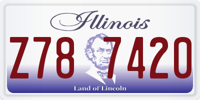 IL license plate Z787420