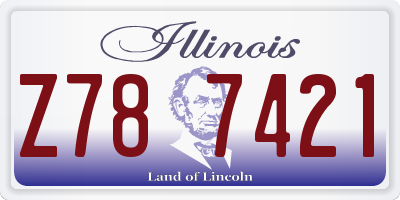 IL license plate Z787421