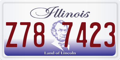 IL license plate Z787423