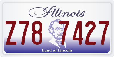 IL license plate Z787427