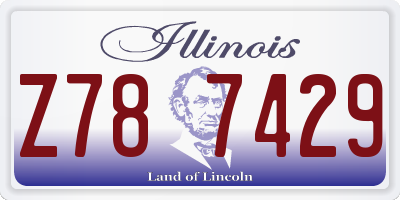 IL license plate Z787429