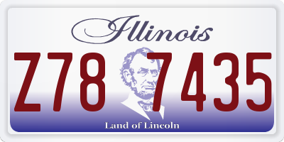 IL license plate Z787435