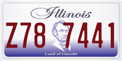 IL license plate Z787441
