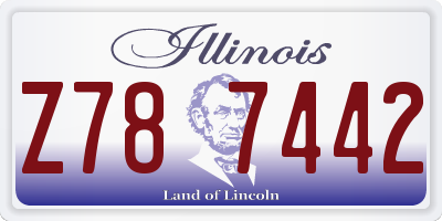 IL license plate Z787442