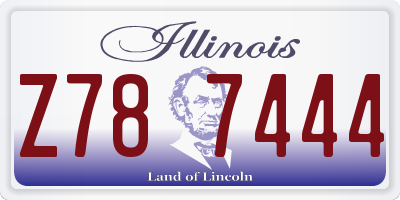 IL license plate Z787444