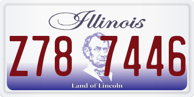 IL license plate Z787446