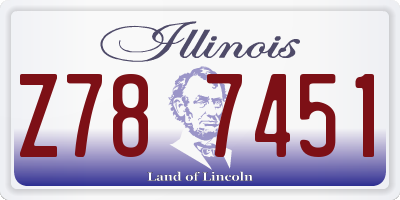 IL license plate Z787451