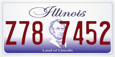 IL license plate Z787452
