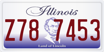 IL license plate Z787453