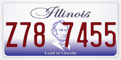 IL license plate Z787455