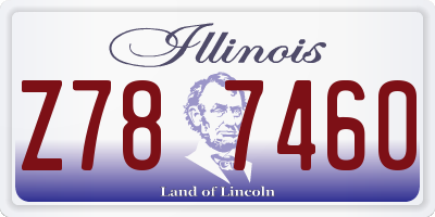 IL license plate Z787460