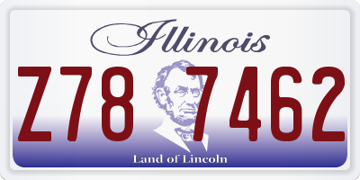 IL license plate Z787462
