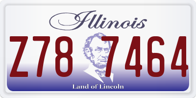IL license plate Z787464