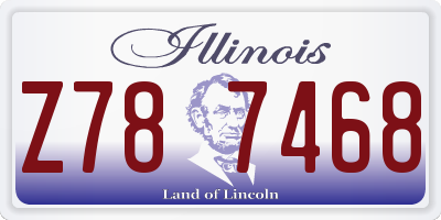 IL license plate Z787468