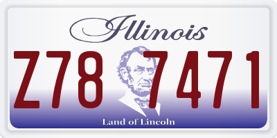 IL license plate Z787471