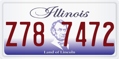 IL license plate Z787472