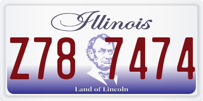 IL license plate Z787474