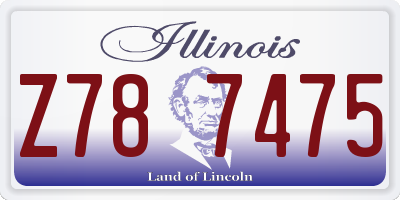 IL license plate Z787475