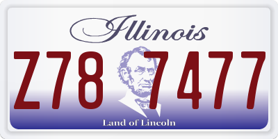 IL license plate Z787477