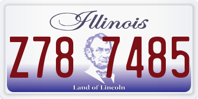 IL license plate Z787485